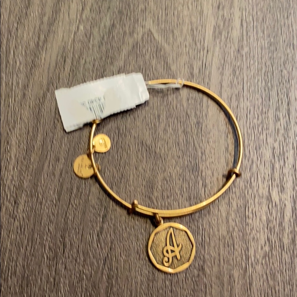 Alex and Ani bracelet With letter A charm